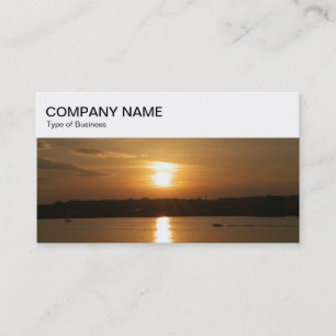 Top Panel - Sunset over Cardiff Bay Business Card