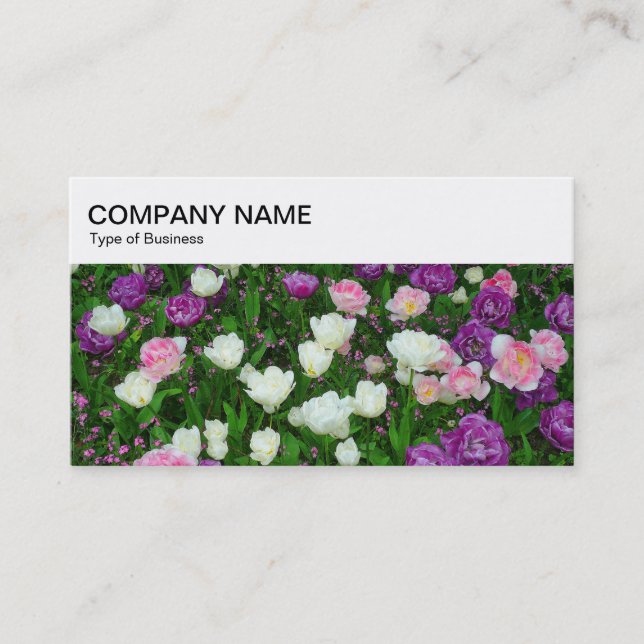 Top Panel - Tulips Business Card (Front)