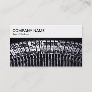 Top Panel - Typewriter Detail Business Card