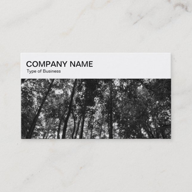 Top Panel - Woodland BW Business Card (Front)
