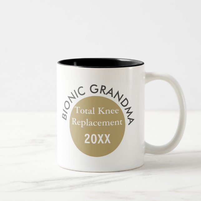 Top pick! Bionic GRANDMA (knee replacement) mug (Right)