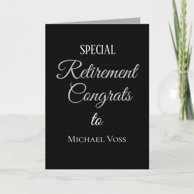 Top pick!! Personalised Retirement card (Front)