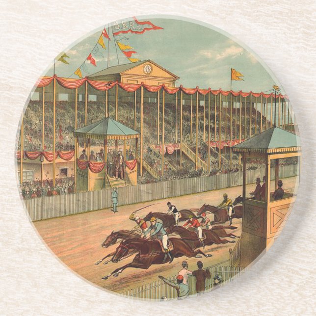 TOP Race Day at the Track Coaster (Front)