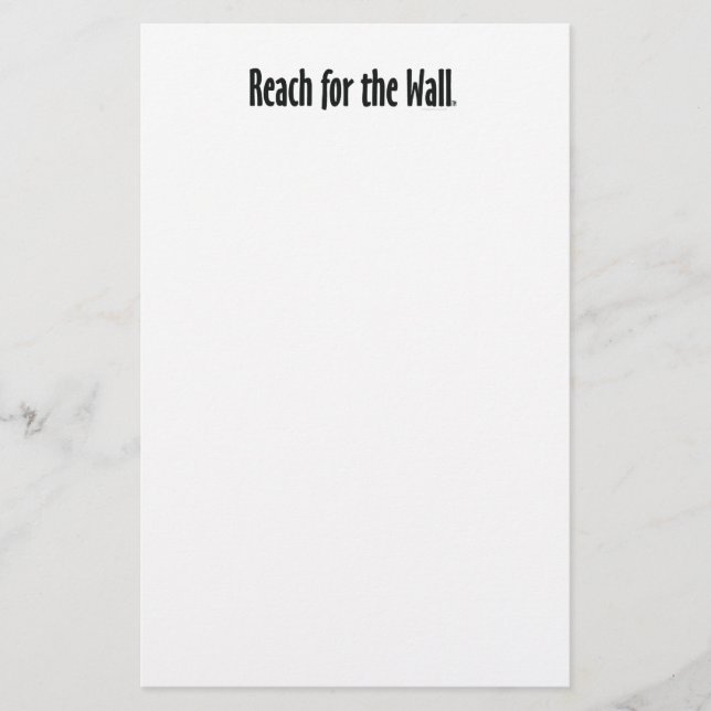 TOP Reach for the Wall Stationery (Front)