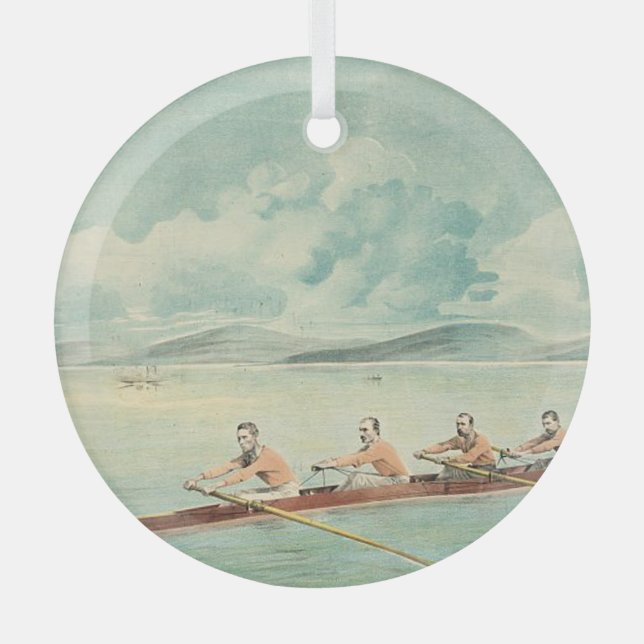 TOP Rower Glass Ornament (Front)