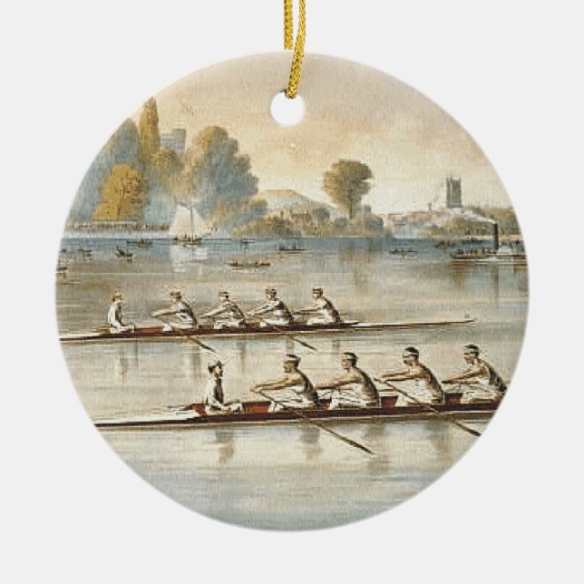 TOP Rowing Ceramic Tree Decoration (Front)