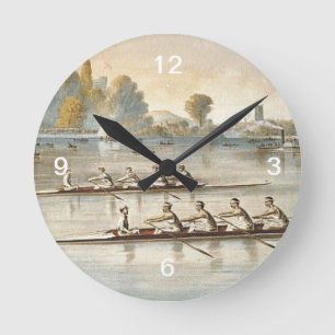 TOP Rowing Round Clock