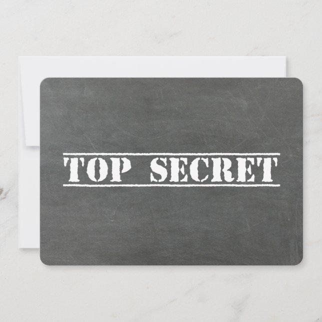 Top Secret Best Man or Junior Groomsman Proposal Invitation (Front)