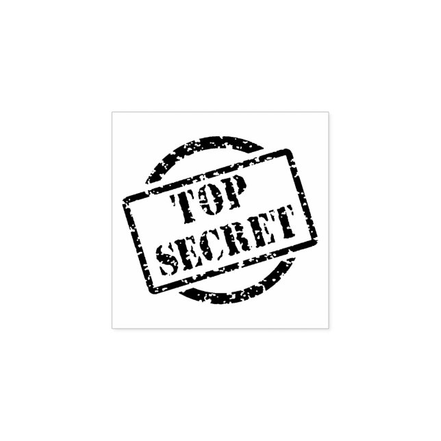 Top Secret Classic Sign Rubber Stamp (Imprint)