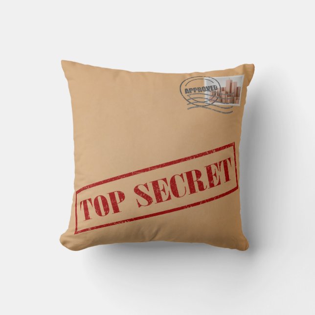 Top Secret Envelope Pillow (Front)