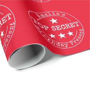 Top Secret & Personalised Birthday Wrapping Paper