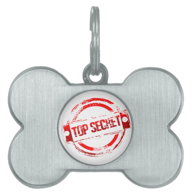 Top Secret Pet Tag (Front)