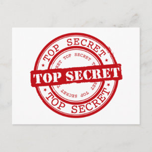 Top Secret Postcard