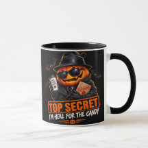 Top Secret Pumpkin Candy 2-Sided Halloween Mug