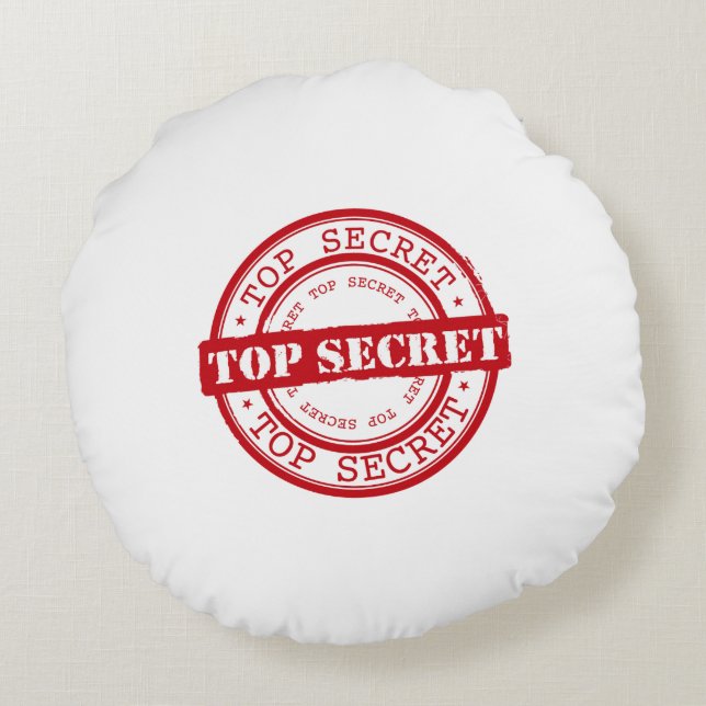 Top Secret Seal Round Cushion (Back)