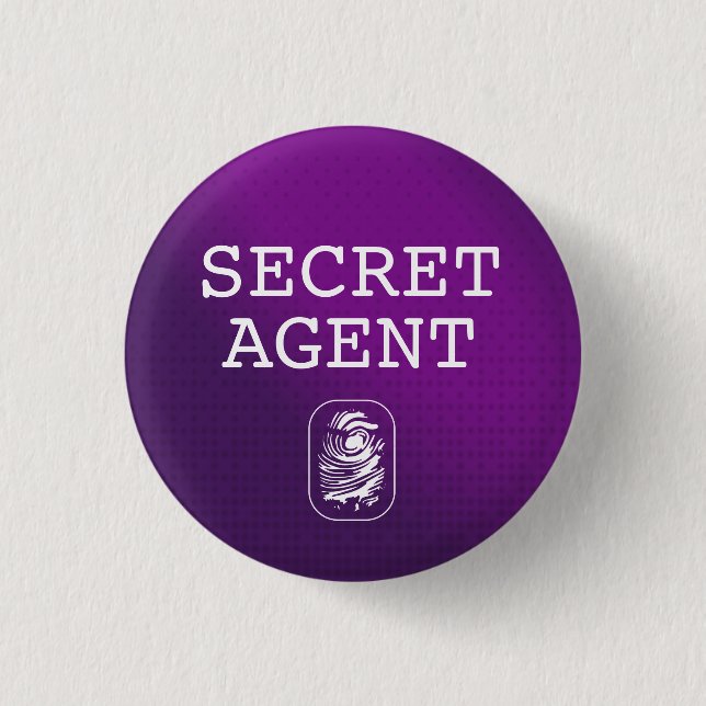 Top Secret / Secret Agent / Classified 3 Cm Round Badge (Front)
