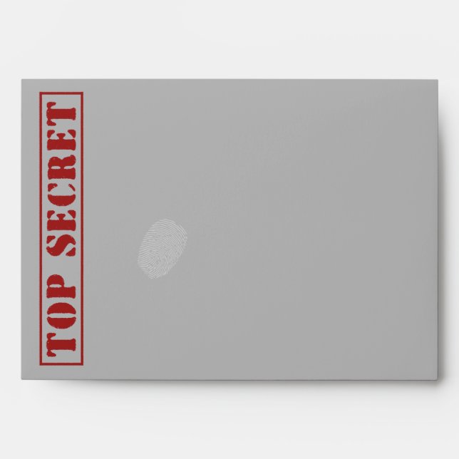 TOP SECRET  Speech Bubble Custom Envelopes (Front)