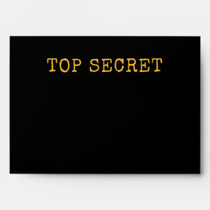 Top Secret Spy Themed Wedding Envelopes