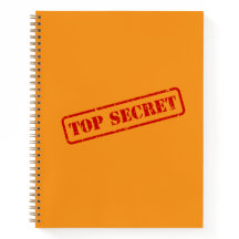 Top Secret Stamped Funny Fun Journal Notebook
