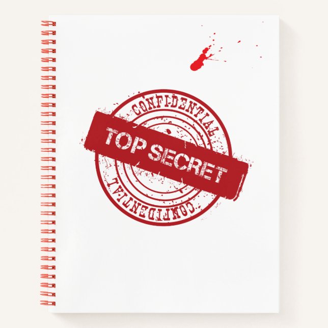 Top Secret Stamped Journal notebook (Front)