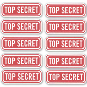 Top Secret Stickers
