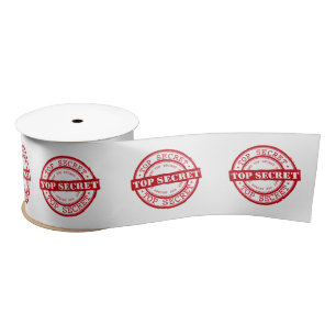 Top Secret Strictly Confidential Satin Ribbon