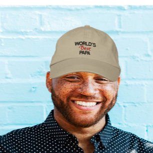 Top seller! World's best papa embroidered cap