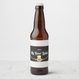 Top Shelf Black Beer Label