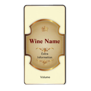 Top Shelf White Wine Label