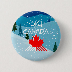 TOP Ski Canada 6 Cm Round Badge