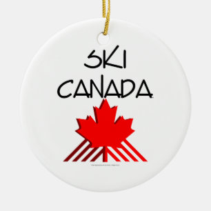 TOP Ski Canada Ceramic Ornament