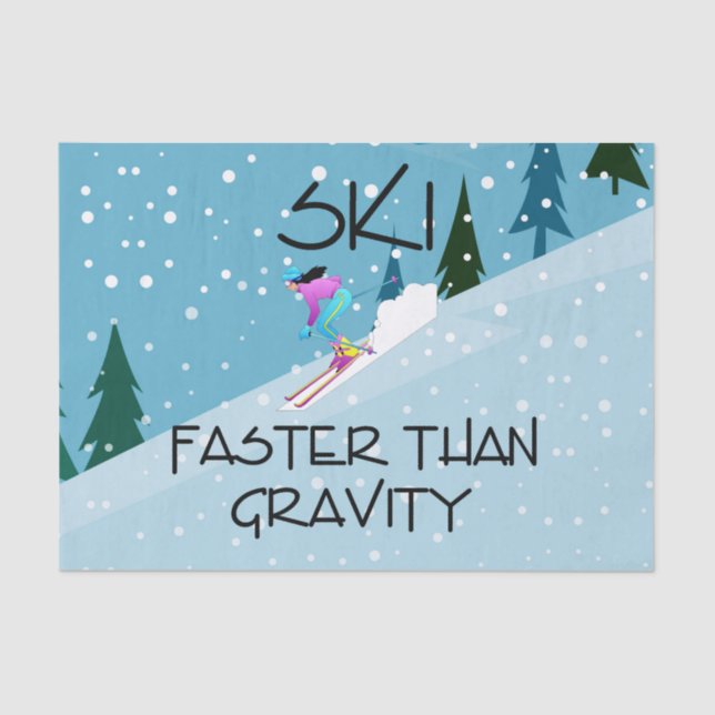 TOP Ski Faster Tissue Paper (Front)