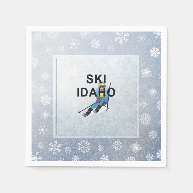 TOP Ski Idaho Napkin (Front)