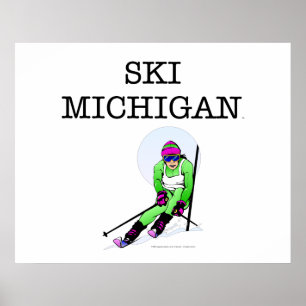 TOP Ski Michigan Poster