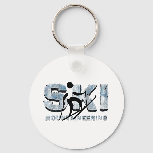 TOP Ski Mountaineering T-Shirts Key Ring (Front)