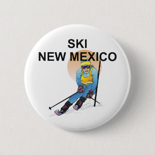 TOP Ski New Mexico 6 Cm Round Badge