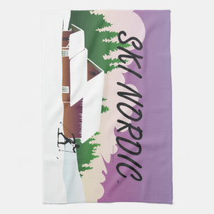 TOP Ski Nordic Tea Towel
