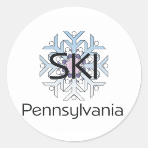 TOP Ski Pennsylvania Classic Round Sticker