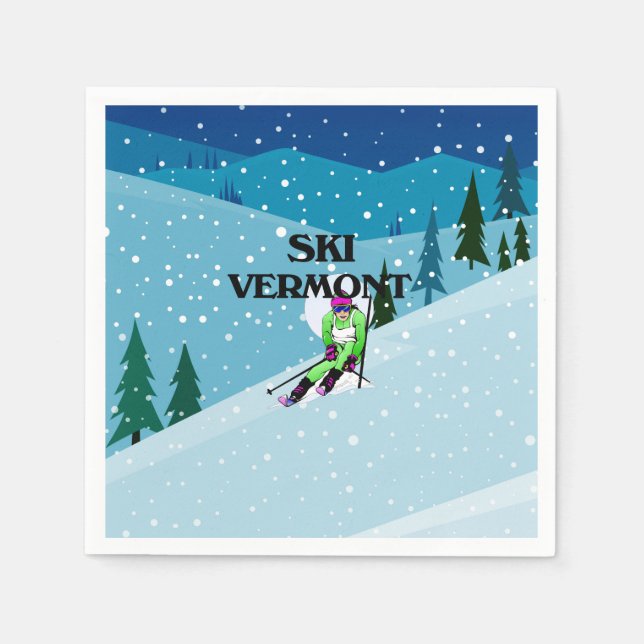 TOP Ski Vermont Napkin (Front)