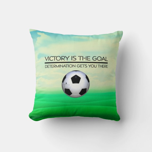 TOP Soccer Victory Slogan Cushion (Front)