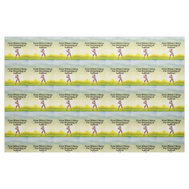 TOP Softball Dreams Fabric (Fat Quarter)