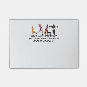 TOP Squat Slogan Post-it Notes