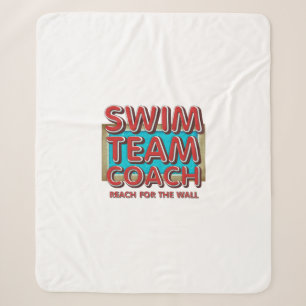 TOP Swim Team Coach Sherpa Blanket