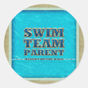 TOP Swim Team Parent Classic Round Sticker