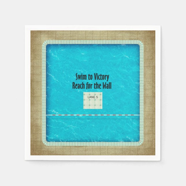 TOP Swim Team Slogan Napkin (Front)