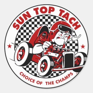 Top Tach 'CHOICE OF THE CHAMPS' STCKERS Classic Round Sticker