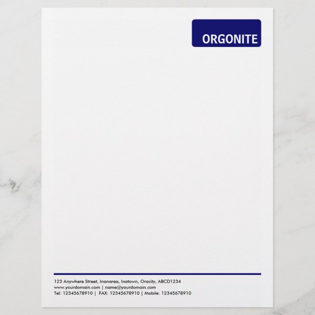 Top Tag v3 - Deep Navy Custom Letterhead (Front)