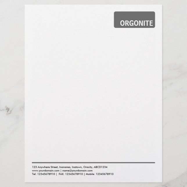 Top Tag v3 - Grey Personalised Letterhead (Front)