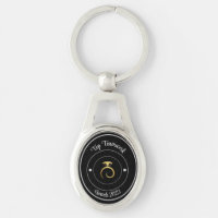 Top Teamwork keychain award. Editable.