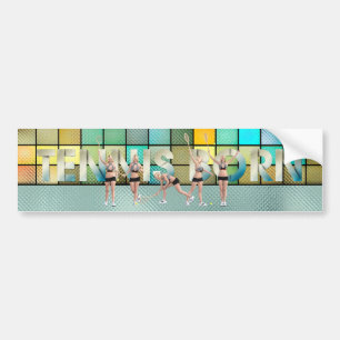 TOP Tennis Born Humor Bumper Sticker